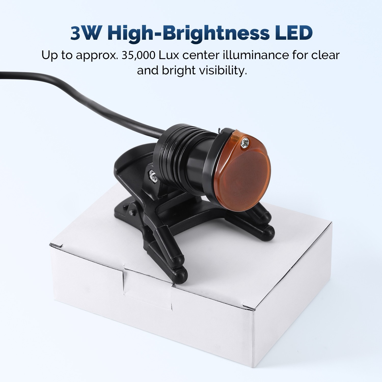 Dental 3W Headlight Surgical LED Head Light Lamp for Binocular Loupes Magnifier