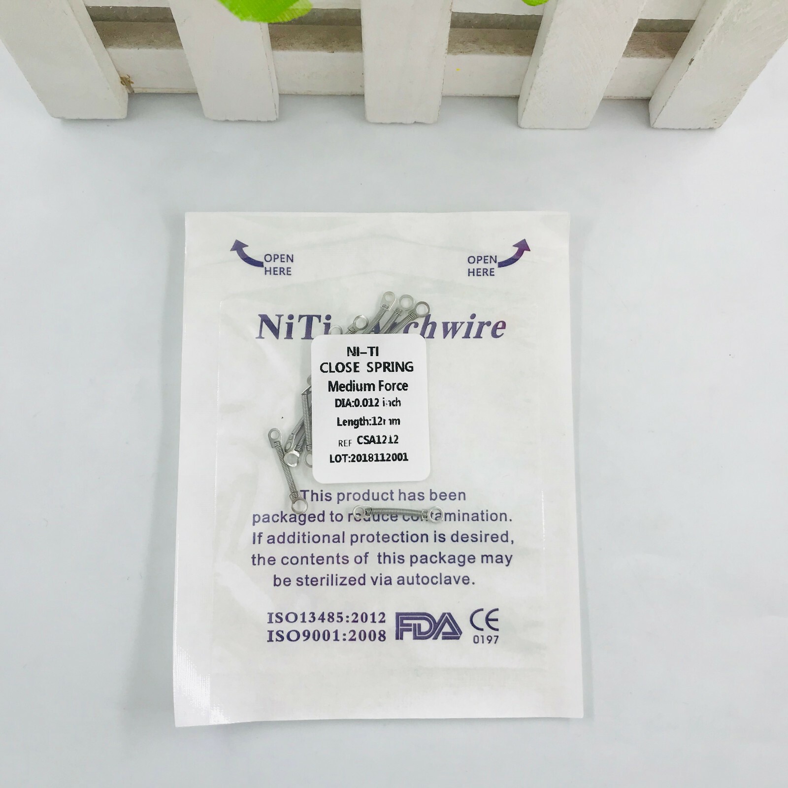 Dental Orthodontic Closed Coil Spring NITI Open Spring 010/012 Force 10Pcs/1Pack