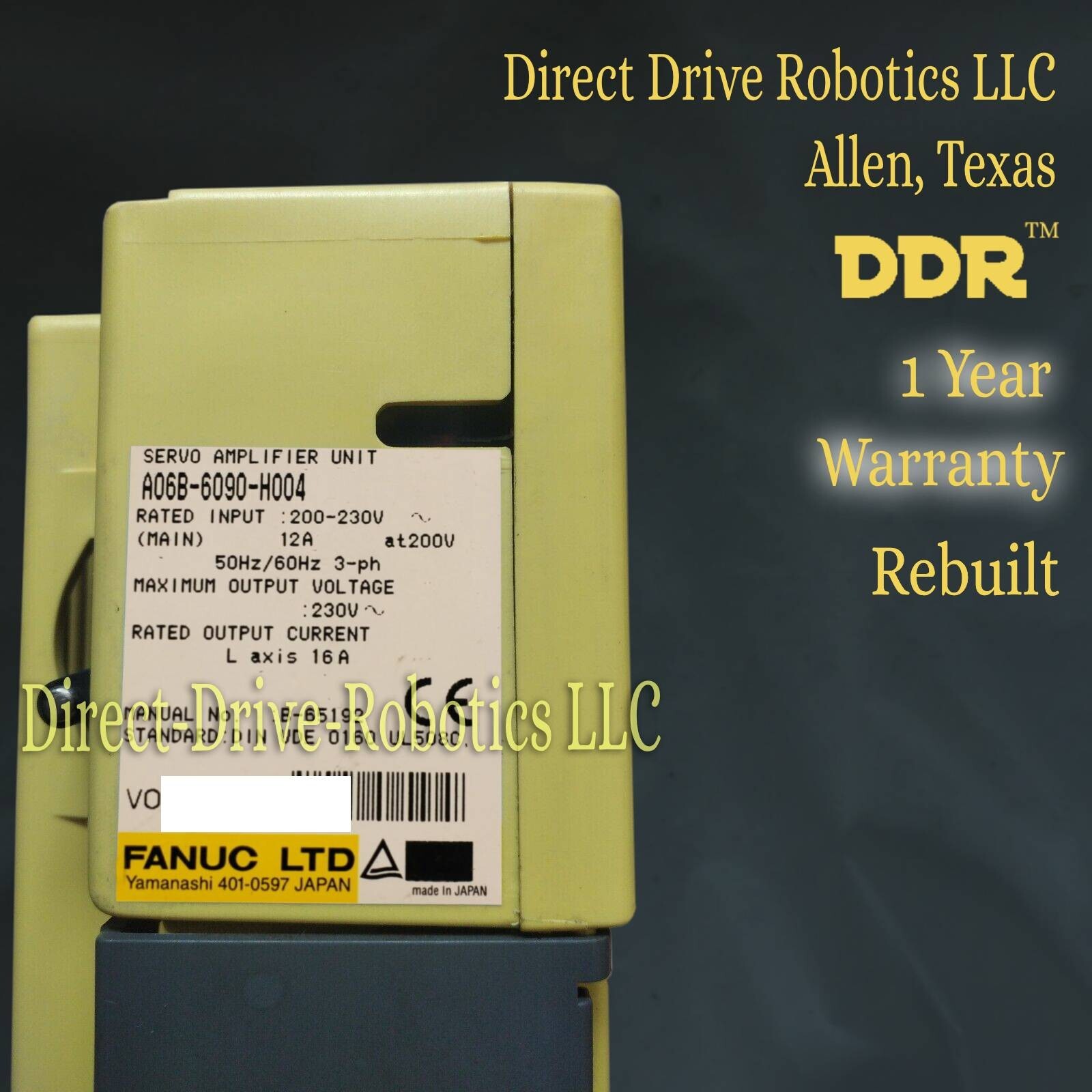 **12mo Warranty**REBUILT**TRY US ONCE**EXCHANGE** Fanuc A06B-6090-H004