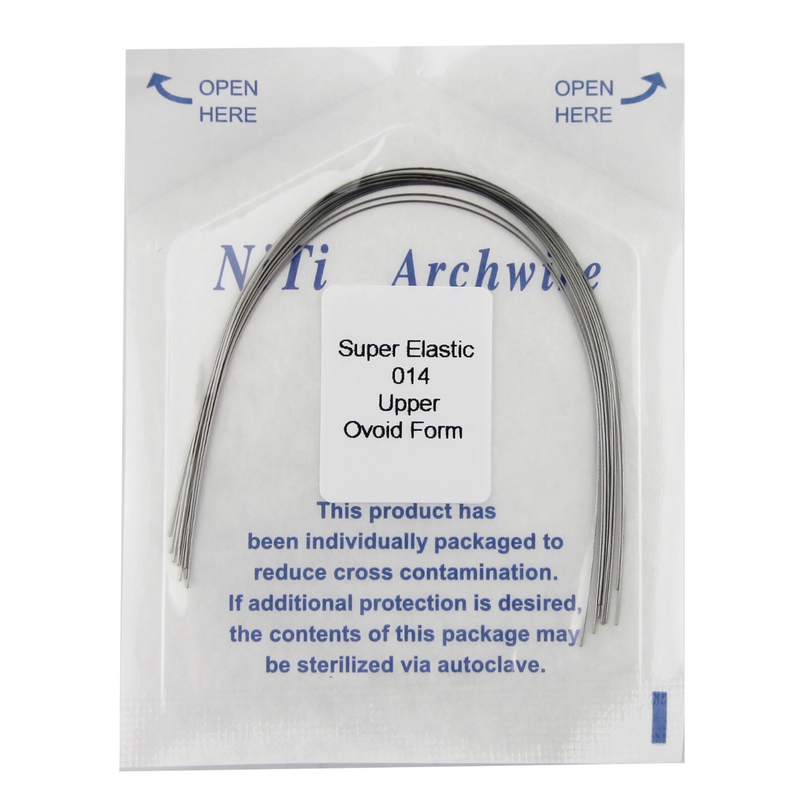 100pcs Dental Orthodontic Arch Wire Niti Stainless Steel Round Rectangular Ovoid