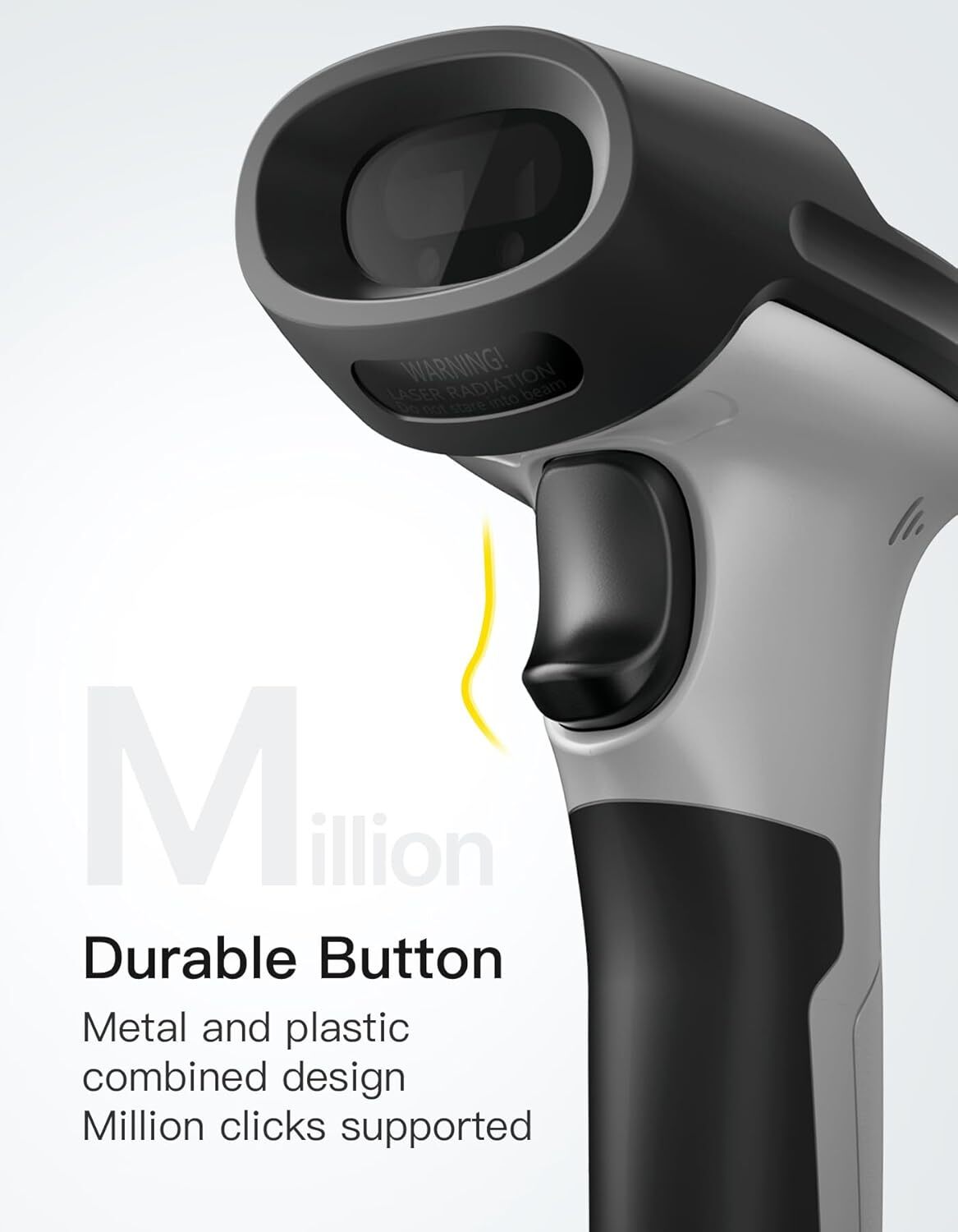 Inateck 2D Barcode Scanner Wireless Bluetooth QR Code Scanner W/ AI APP & SDK