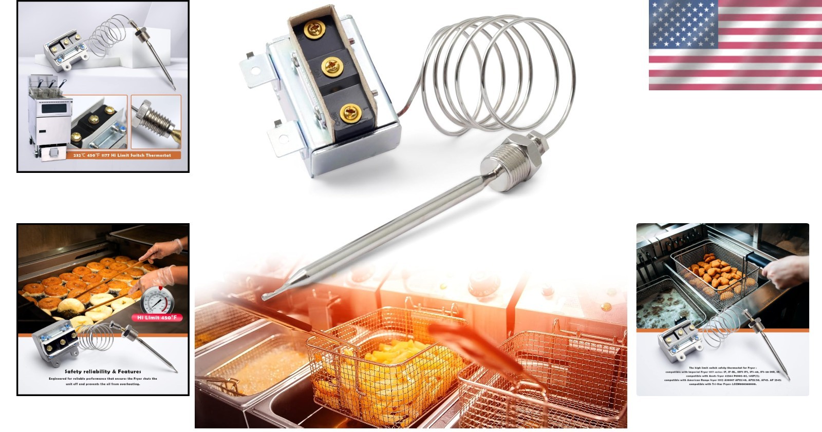 High Limit Thermostat Fryer Switch Replacement