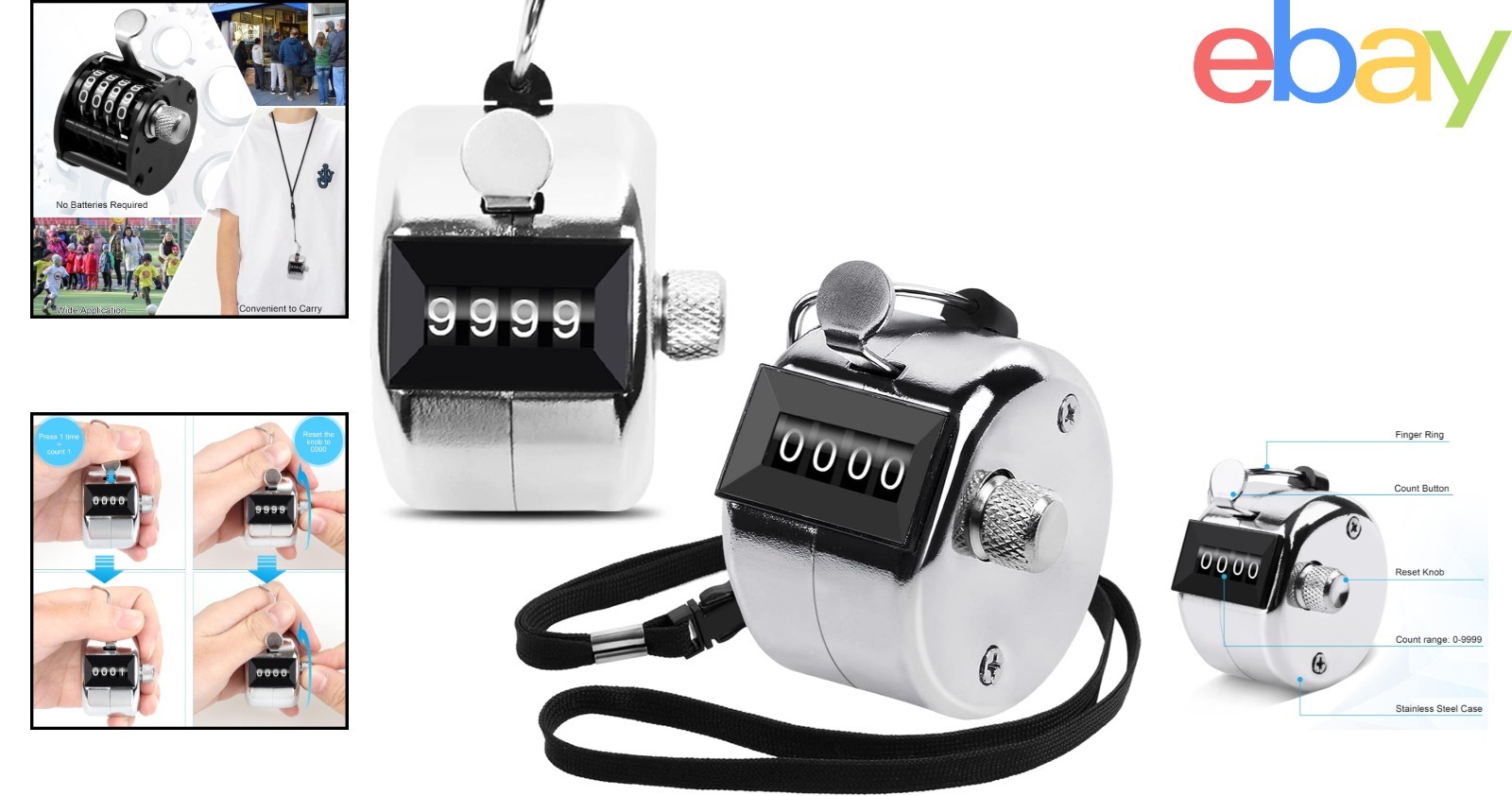 Sturdy Metal Click Counter for Indoor and Outdoor Use with User-Friendly Design