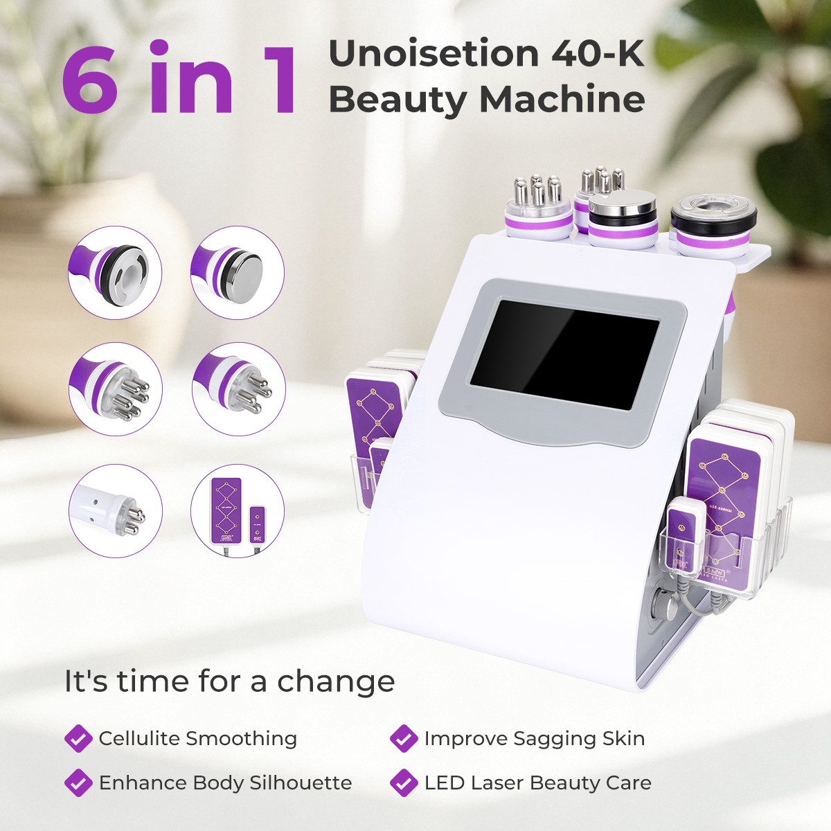 6 in 1 Beauty Machine for Body Massage Facial Skin Care Skin Lifting Lost Weig8