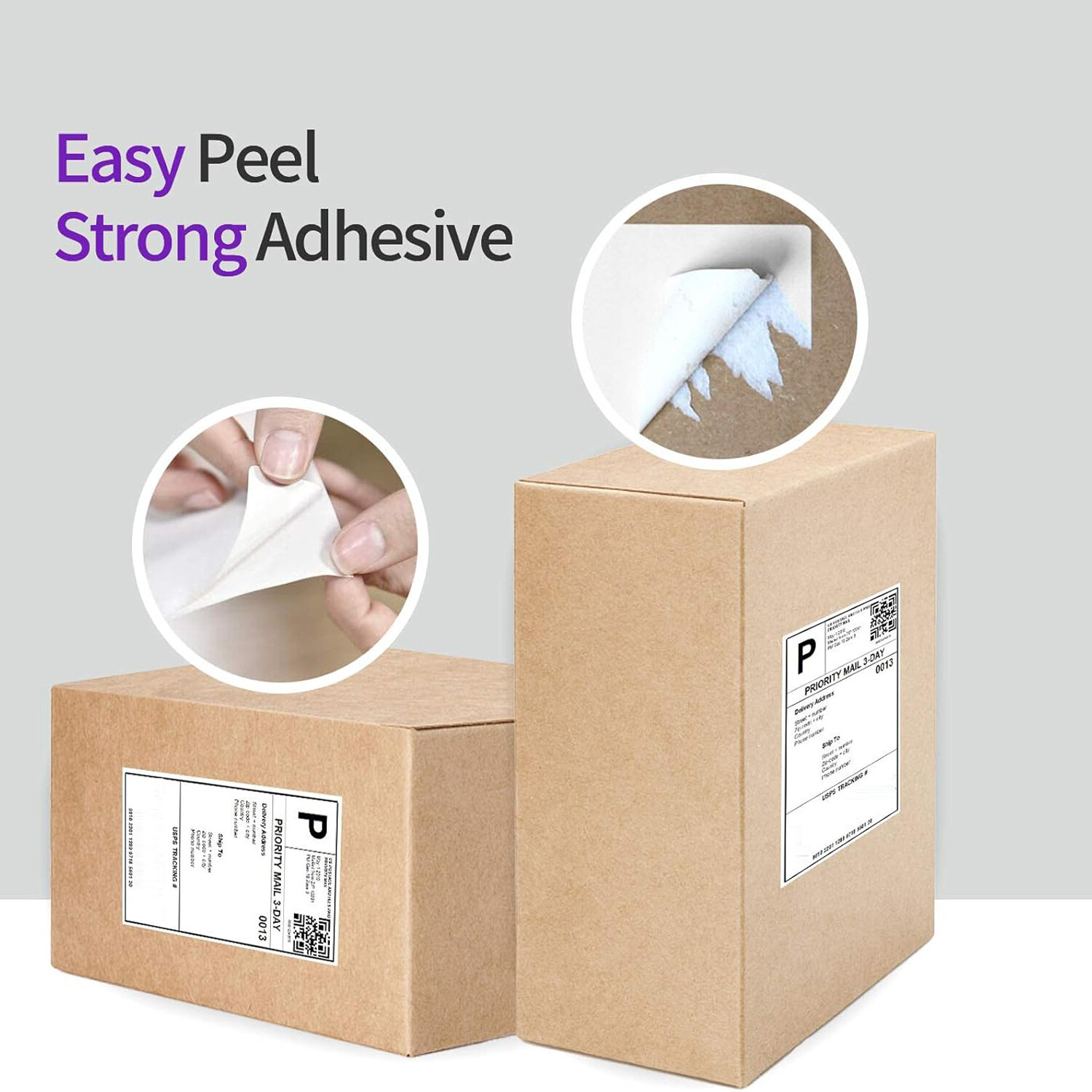 500 4″ x 6″ Fanfold Direct Thermal Shipping Labels Perforated for Zebra & Rollo
