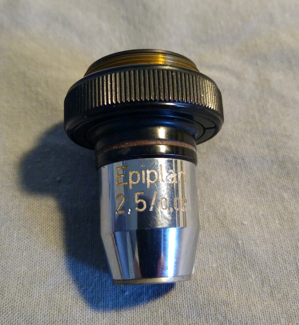 Zeiss Epiplan 2.5/0.08 microscope objective