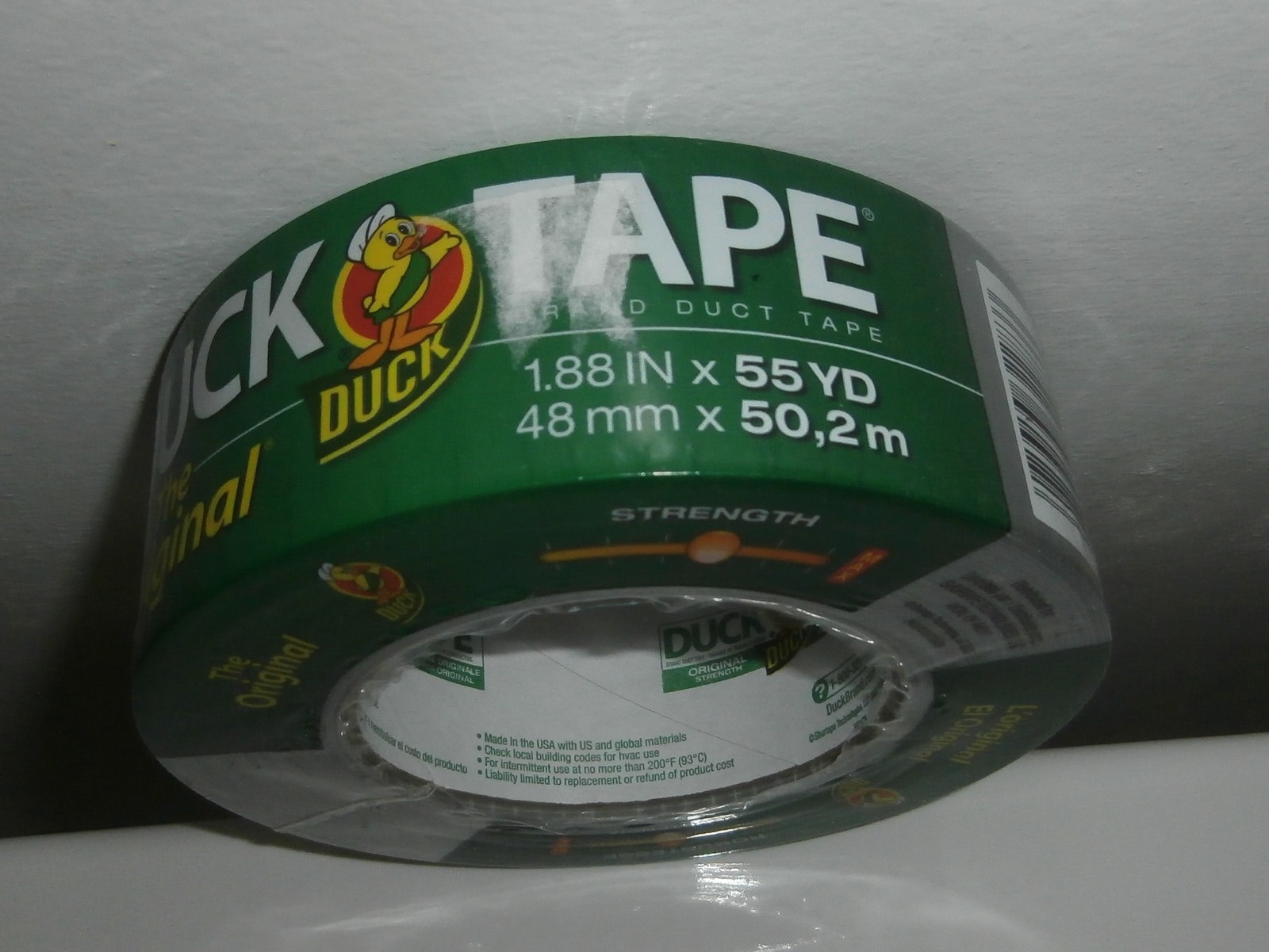 The Original Duck Tape Brand Duct Tape, 1.88 in. x 55 yd., Silver