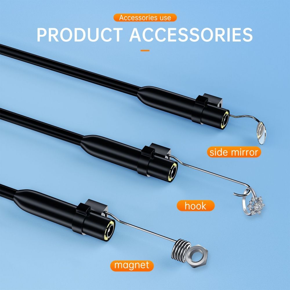 USB-C Direct Plug To iPhone 15 Android iOS Borescope Endoscope Inspection Camera