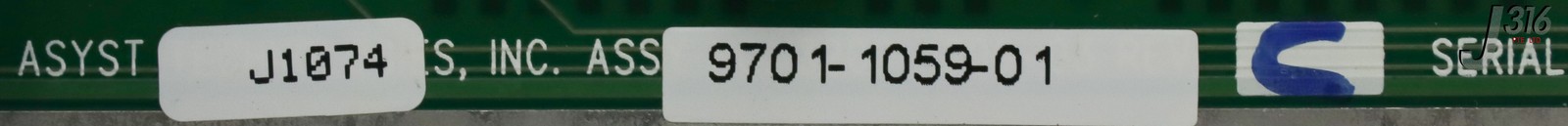 14095 ASYST TECHNOLOGIES PCB, LOAD PORT, 9701-1059-01 3200-1209-03
