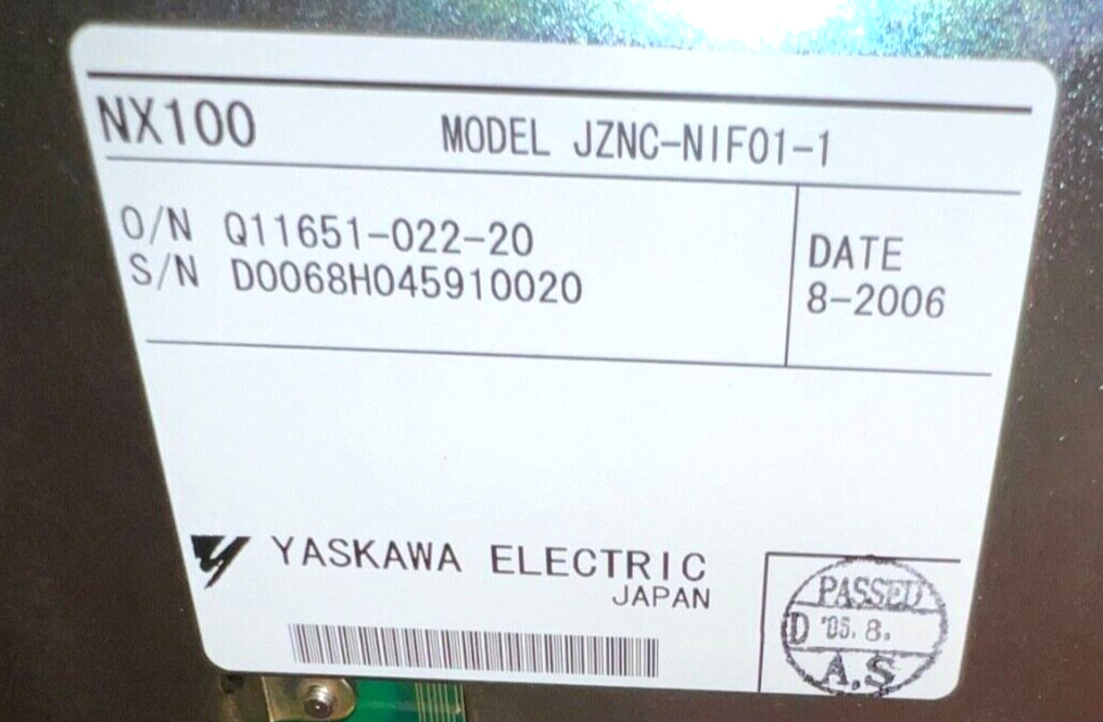 Yaskawa JZNC-NIF01-1 Interface Board CNC PCB Control Card – New