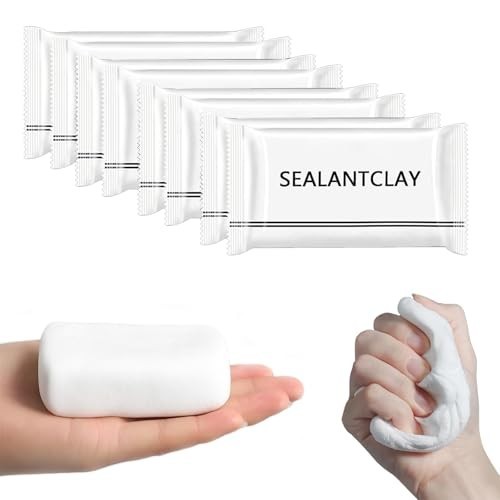 8 Pcs White Sealant Mastic Waterproof Duct Seal Repair Sealing Clay,