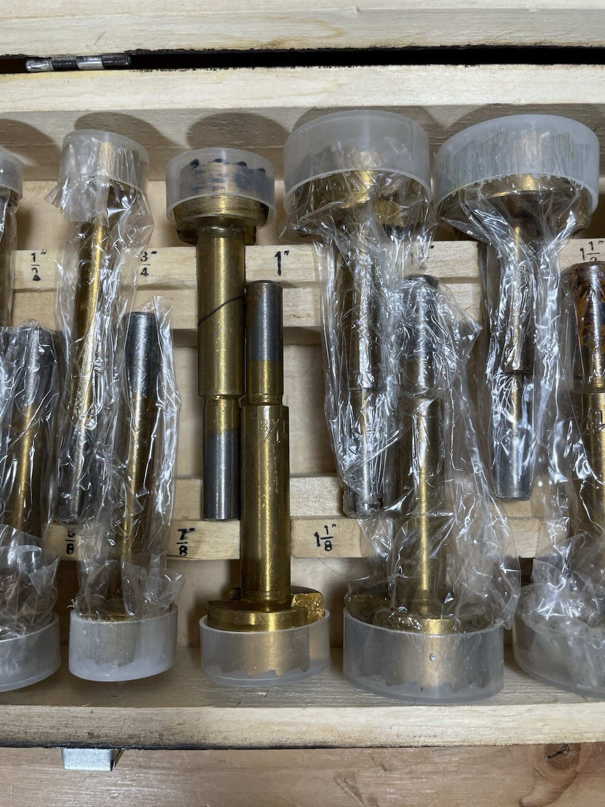 Cummins Industrial 16Pc Titanium Coated Forstner Bit Set No. 6831 Vintage