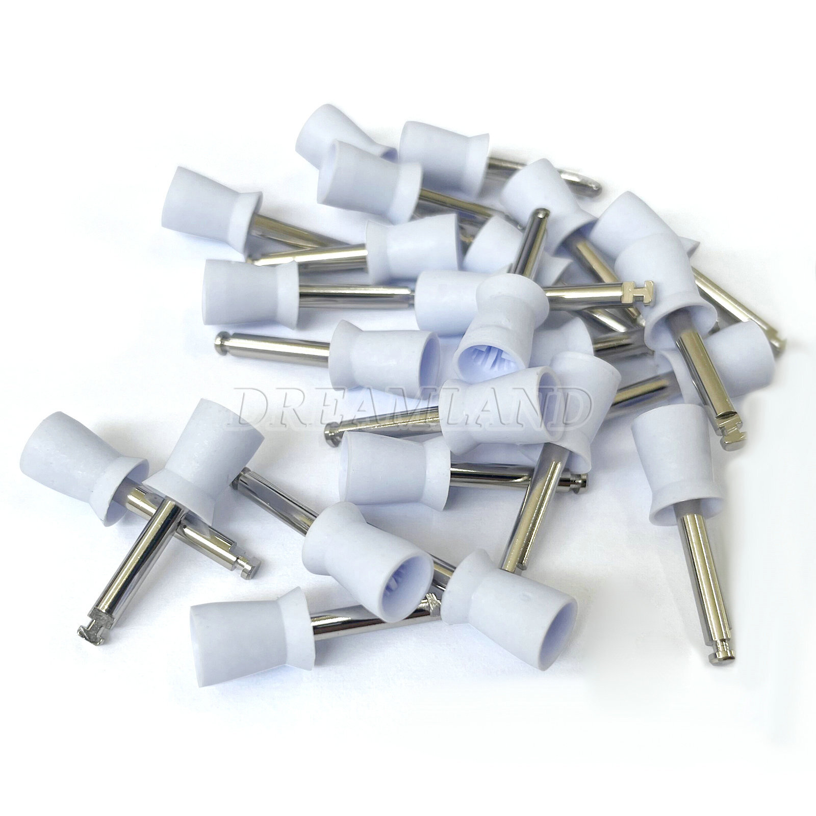 100 Pcs Dental Polishing Prophy Prophylaxis Cups Latch Type Rubber Polisher