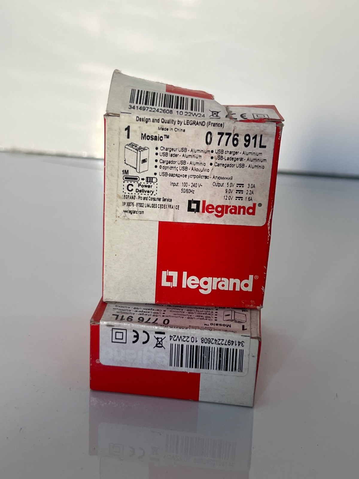 (Lot 2 Pcs) LEGRAND 077691L Mosaic™ – 1 module USB single port type C