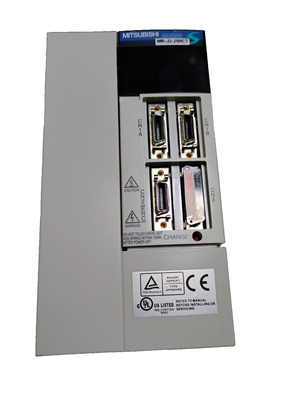 MR-J2-200CT- Refurbished and tested genuine Mitsubishi servo drive.