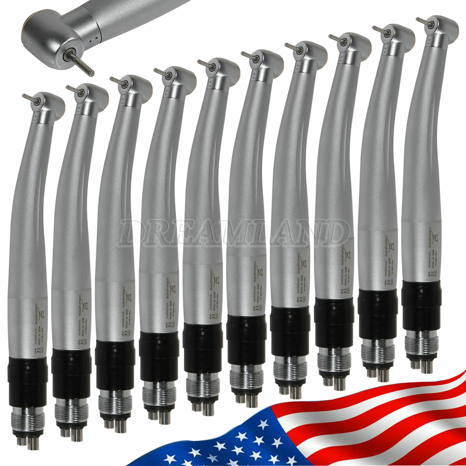 1-10 NSK STYLE Dental high speed handpiece with 4hole quick coupler connect USA