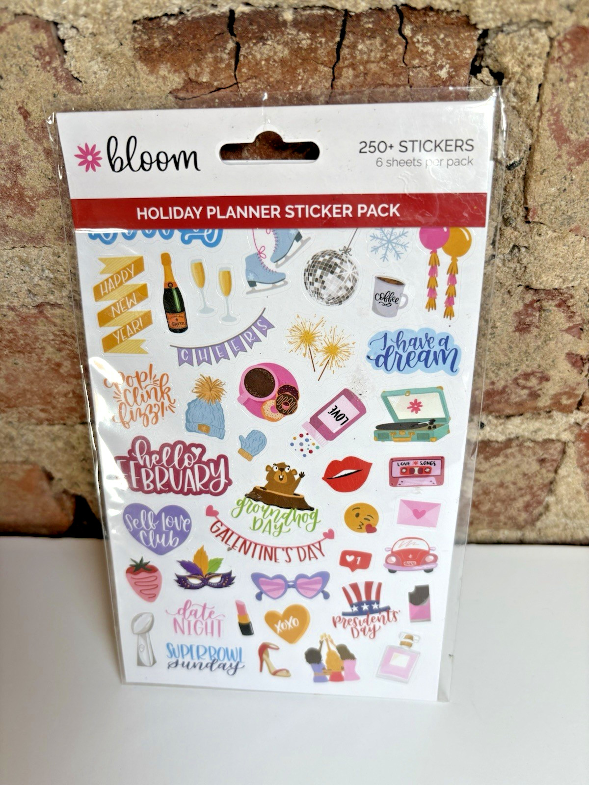 bloom daily planners New Holiday Seasonal Sticker Sheets 6 Sheets 250+