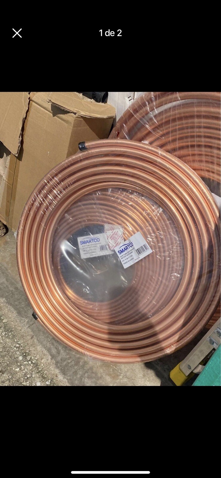 Smartco Copper, 7/8 In Outside Dia, 50 Ft Length For Hvac