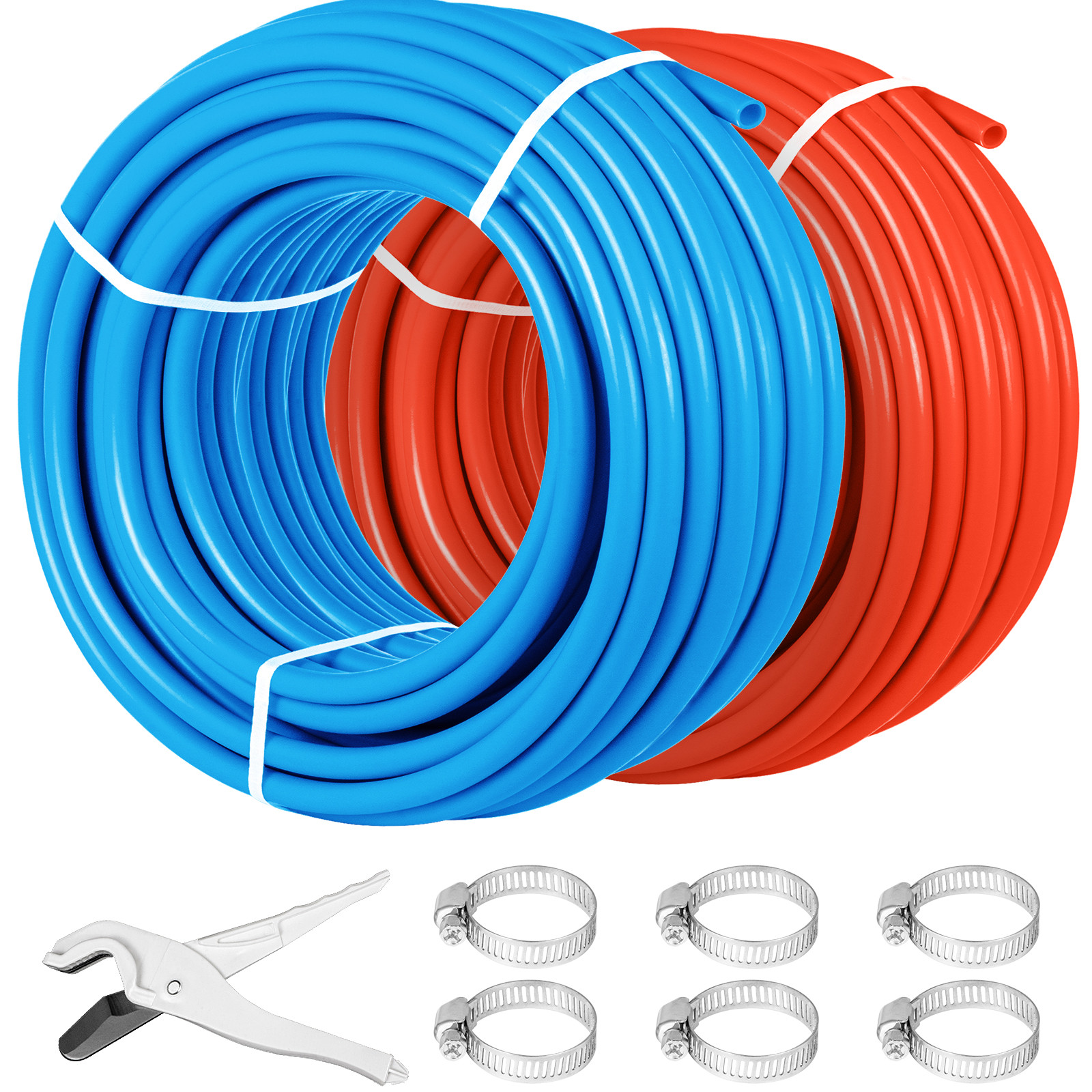 1/2″ 600ft 2 Coils 300′ Red & 300′ Blue PEX Tubing Certified Oxygen Barrier