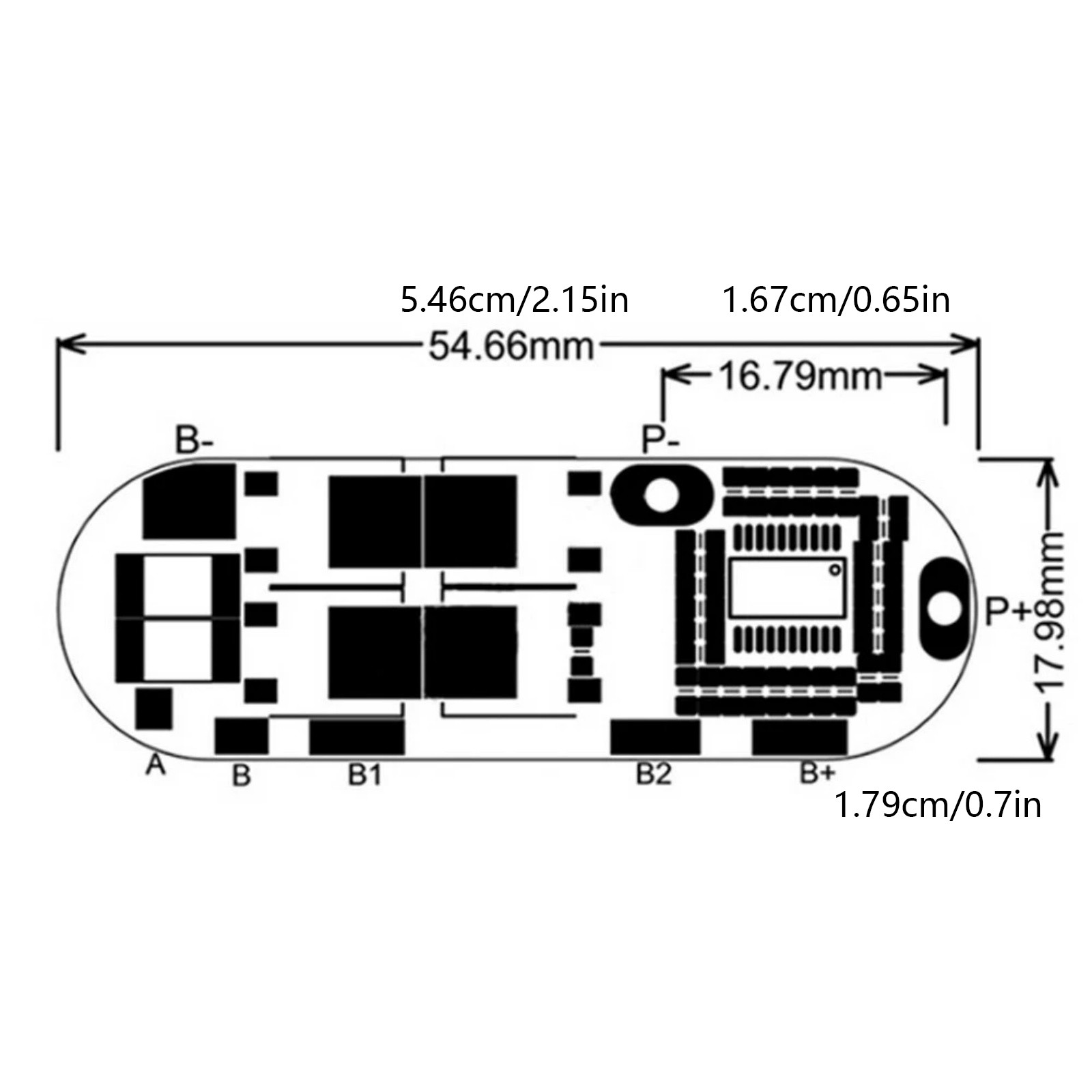 4pcs 5S 25A BMS Protection Circuit Board for DIY Power Bank and Battery Packs