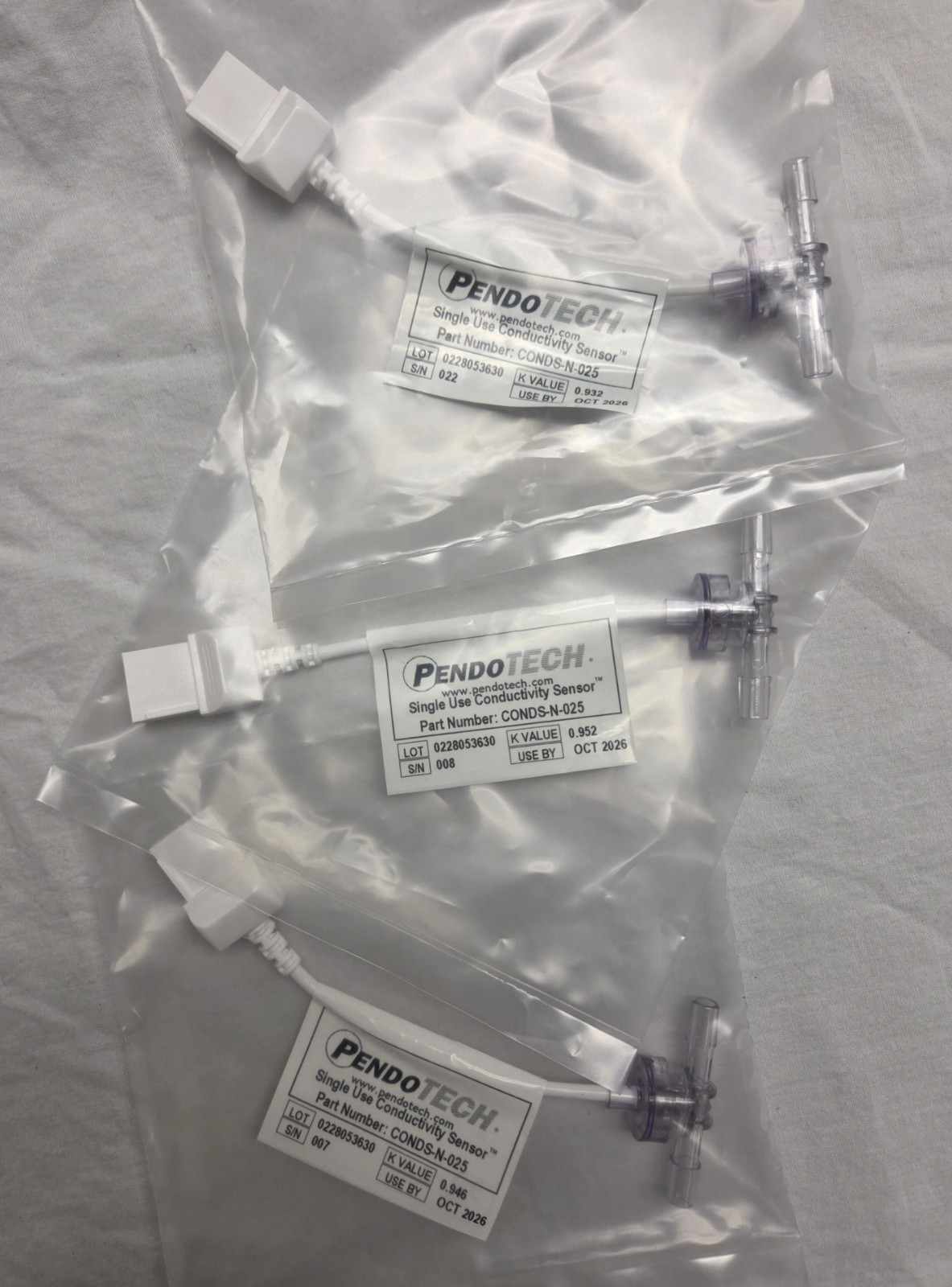 PendoTECH Single Use Conductivity Sensor CONDS-N-025