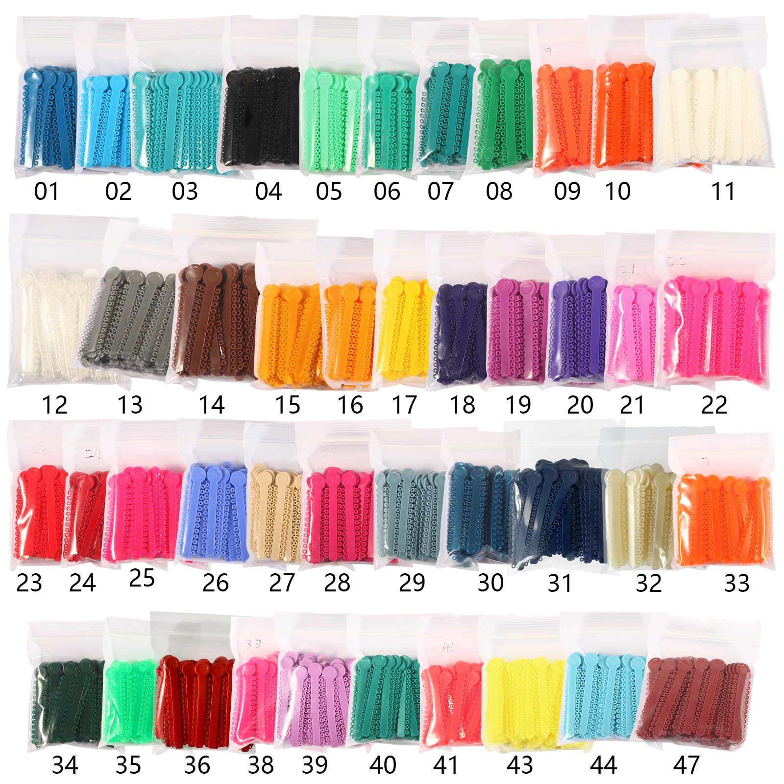 1040 Orthodontic Ligature Ties Elastic Rubber Band Ligadura Ortodoncia Bracket
