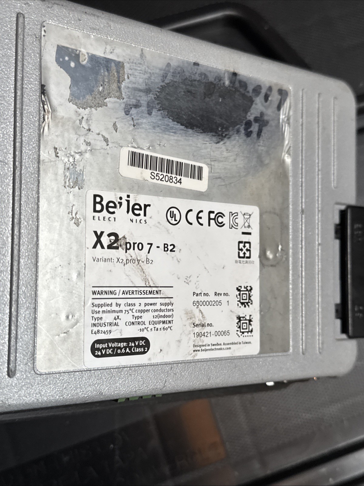 1PC Used Beijer X2 Pro7-B2 Touch Screen (READ) watch video