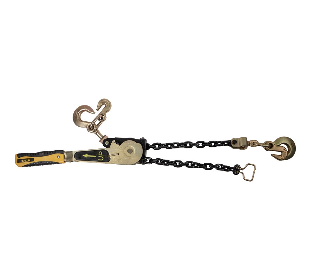 2 PK EZ Ratchet Chain Load Binder with 5/16″ Grab & 3/8″ Slip Hook, 5400 lbs WLL