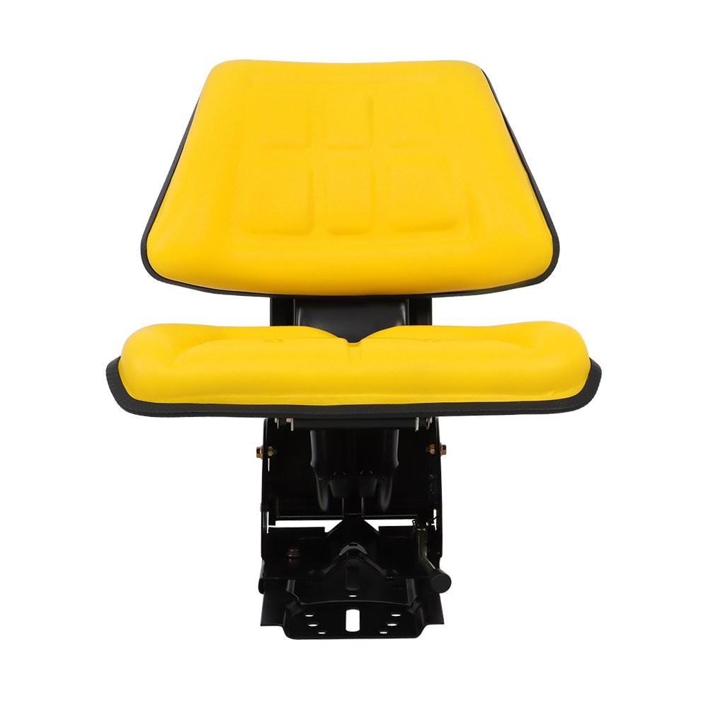 Universal Tractor Suspension Seat w/ Slide Yellow For John Deere Makes & Models