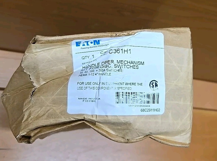 NEW CUTLER HAMMER EATON C361H1 FLANGE MOUNTED DISCONNECT HANDLE KIT SER A1 S423
