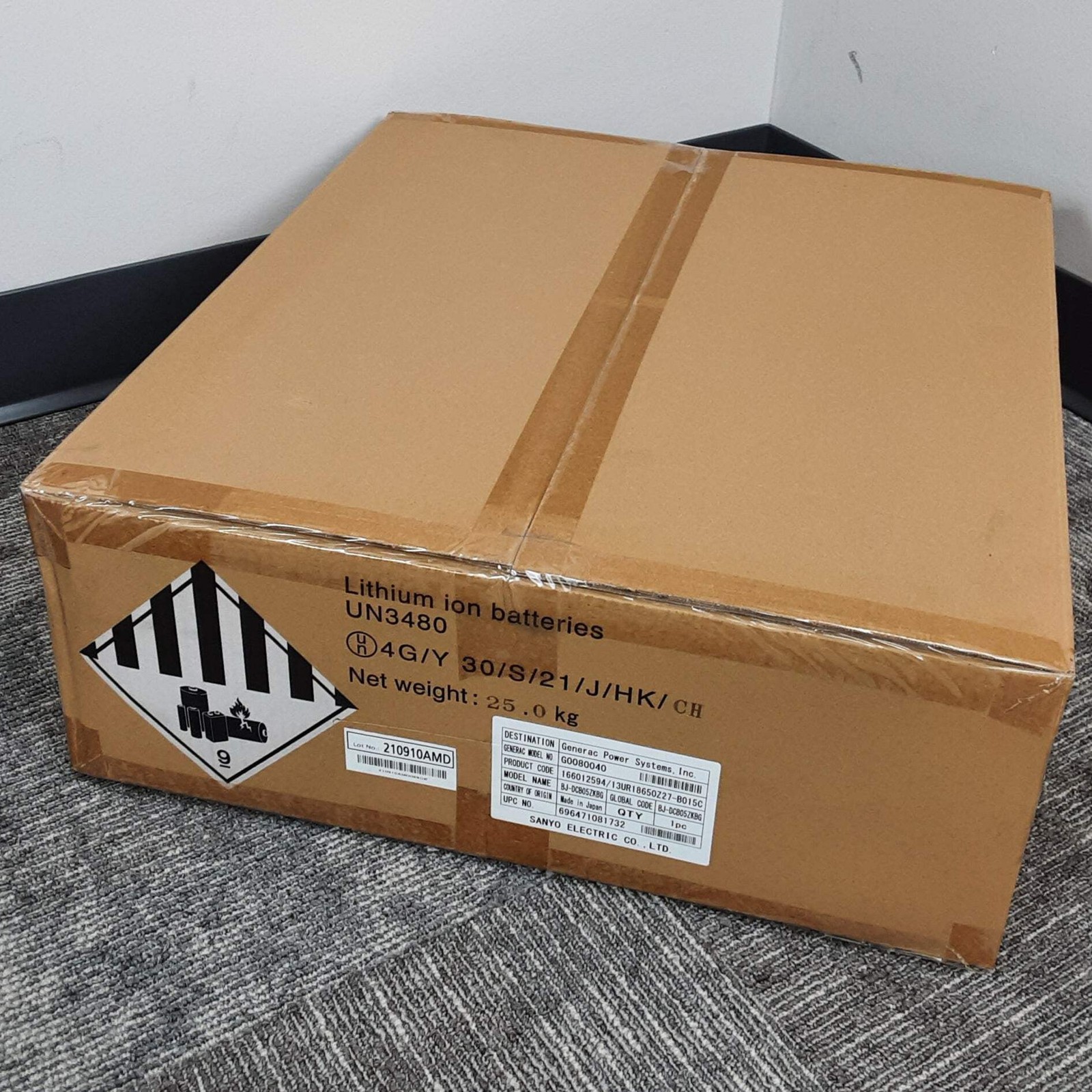 NEW Generac BJ-DCB05ZKBG PWRcell 3.0kWh DCB Series Panasonic Battery G0080040