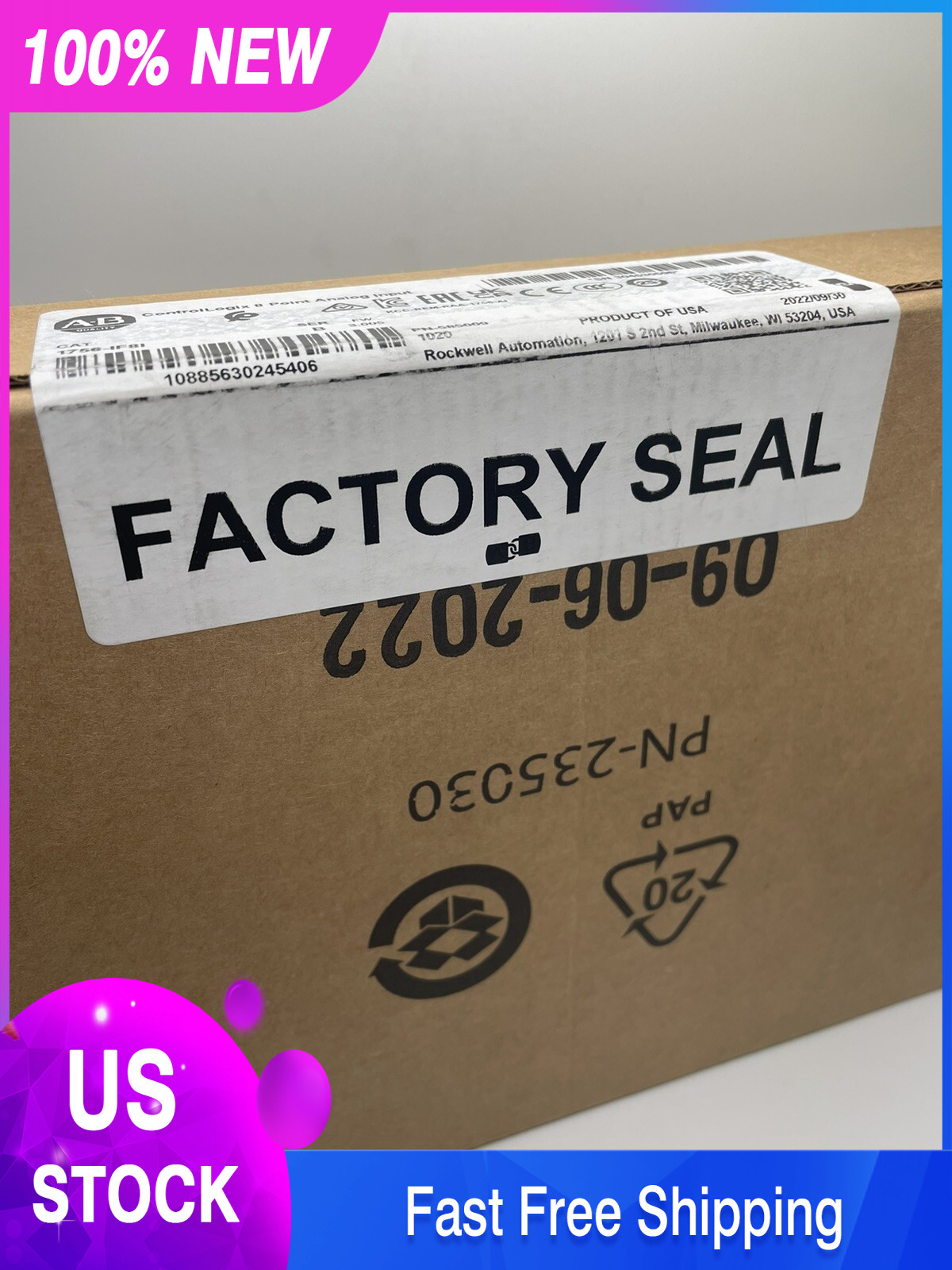 2022 1P New Sealed Allen Bradley 1756-IF8I Isolated Analog Input Module In US