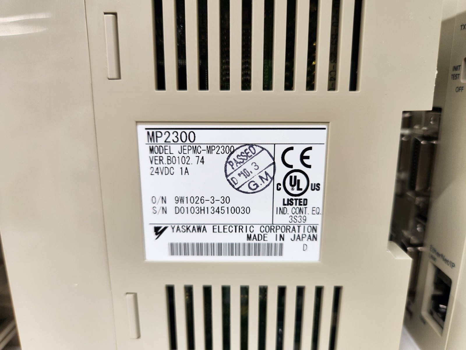 Yaskawa JEPMC-MP2300 Motion Controller CPU Module with 218IF-01/ AI-01/ 263IF-01