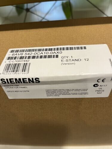 NEW Siemens 6AV6542-0CA10-0AX0 6AV6 542-0CA10-0AX0 SIMATIC OP 270 6″ Panel