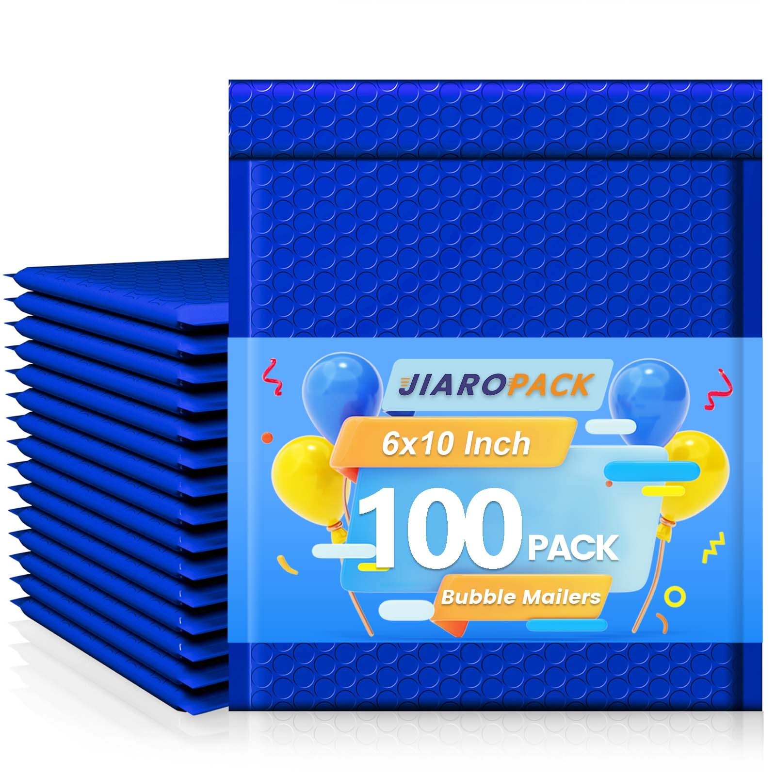 100x Poly Bubble Mailers Padded Envelopes Mailing Bags Self-Seal 6×10 Royal Blue