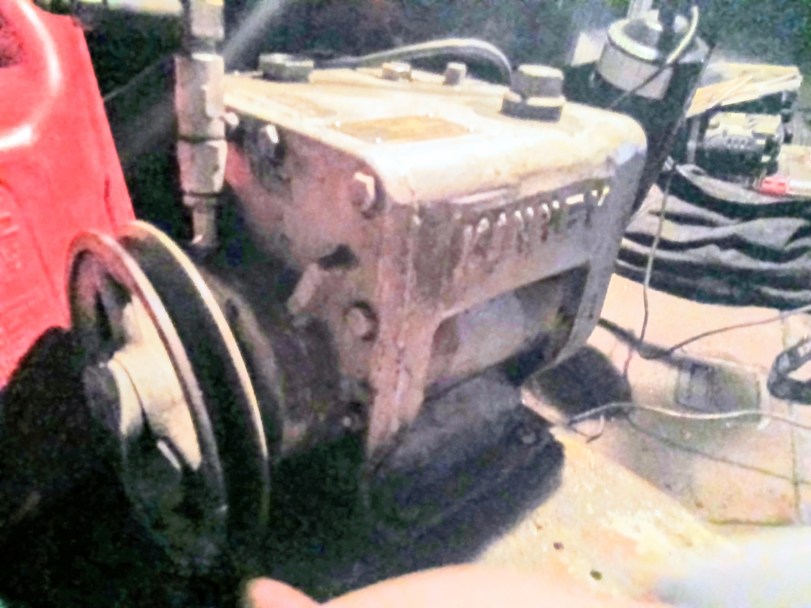 KINNEY Quincy Belt-Driven Industrial Vacuum Pump Unit w/ Pulley