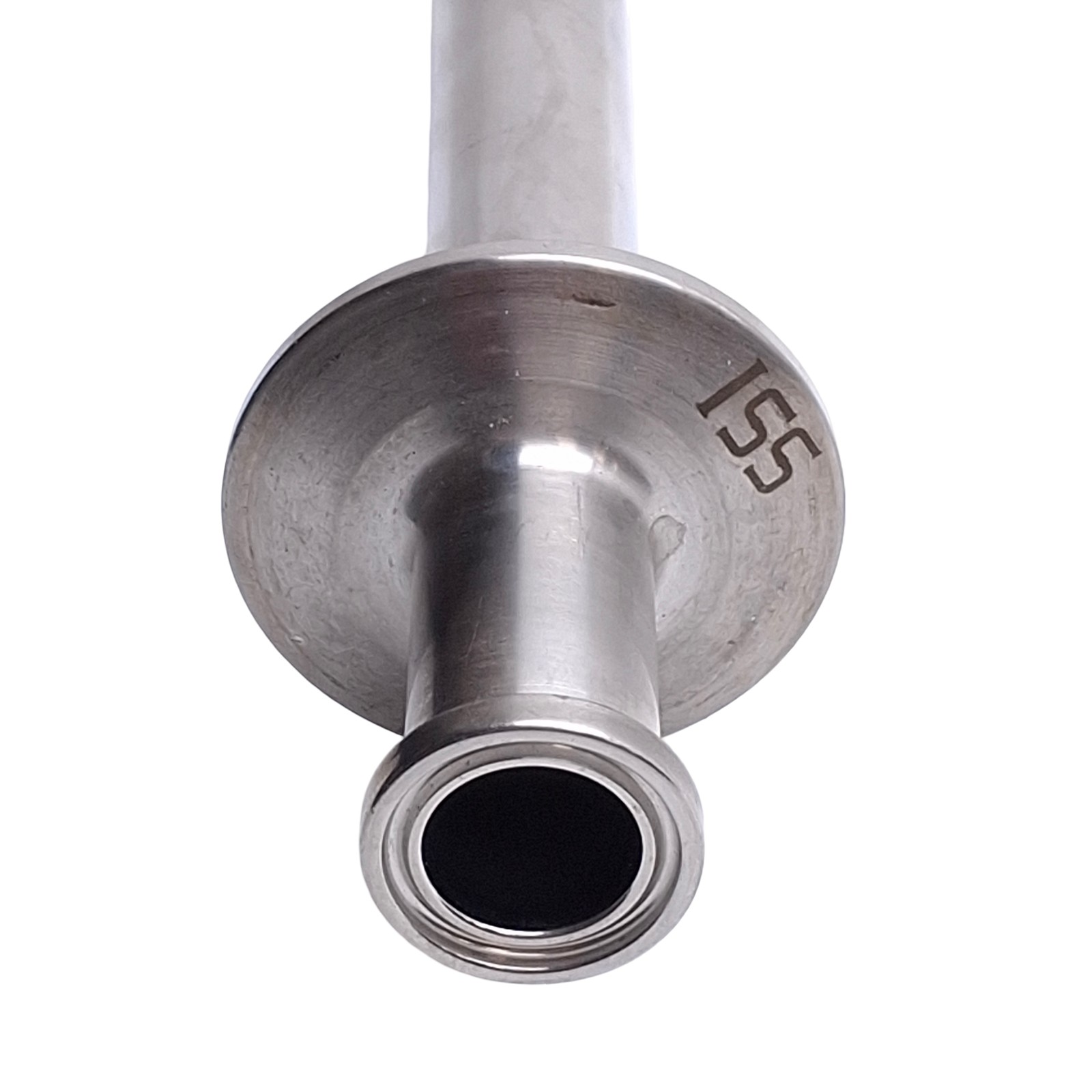ISS Sanitary Supply Tube With Spray Ball 1/2in Tri-Clamp, 8.12in Internal Length