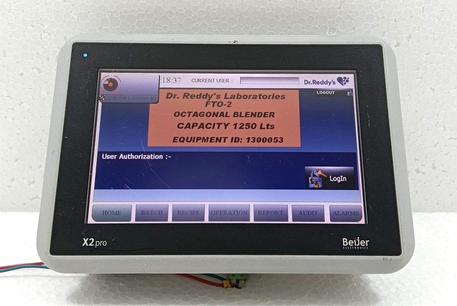 BEIJER ELECTRONICS X2 PRO 7-B2 OPERATOR TOUCH SCREEN HMI PANEL 630000205 REV.1