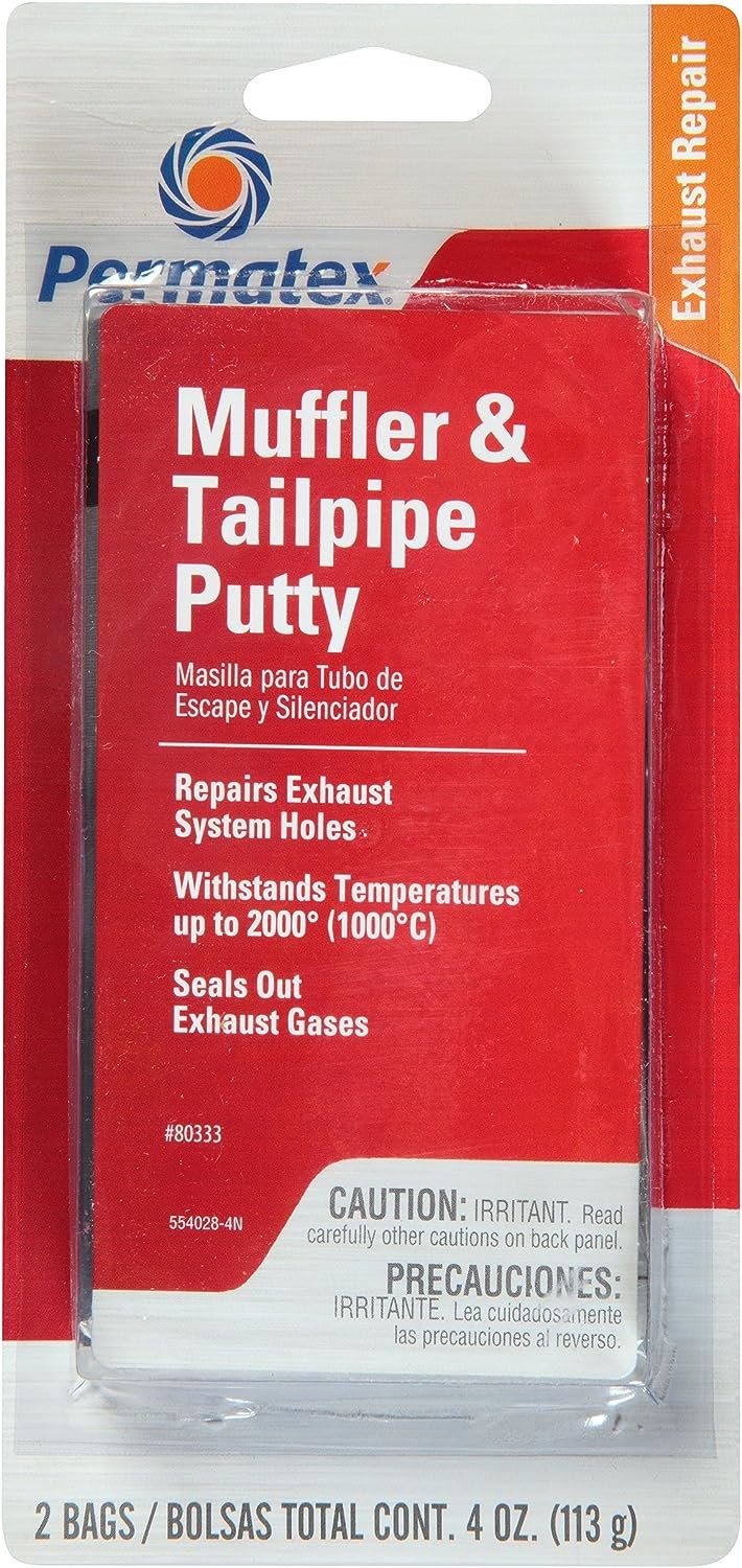 Permatex 80333 Muffler and Tailpipe Putty, 4 oz.