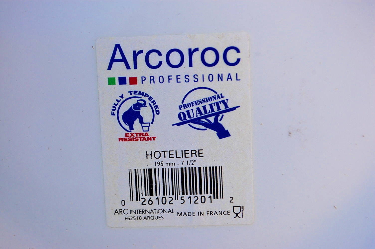 Arcoroc Hoteliere 57974 7 1/2″ Narrow Rim Plates New Lot of 6 C1042