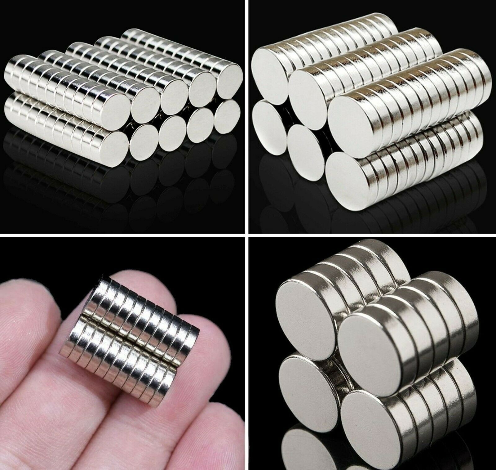 20-100X Round Rare Earth Magnet Neodymium Small Strong Magnets Disc Refrigerator