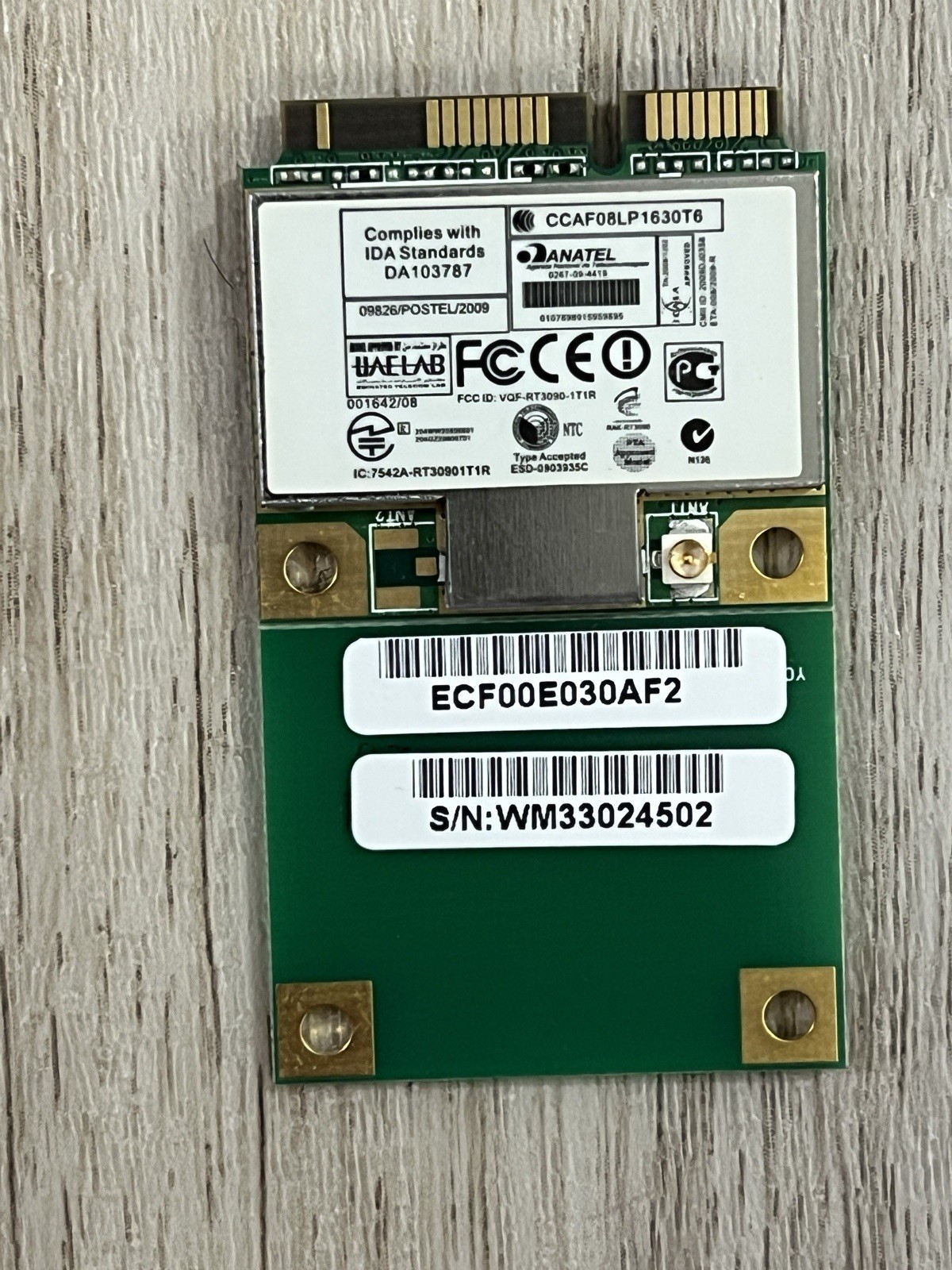 ANATEL 0107898915959895 Wireless Network PCB Card