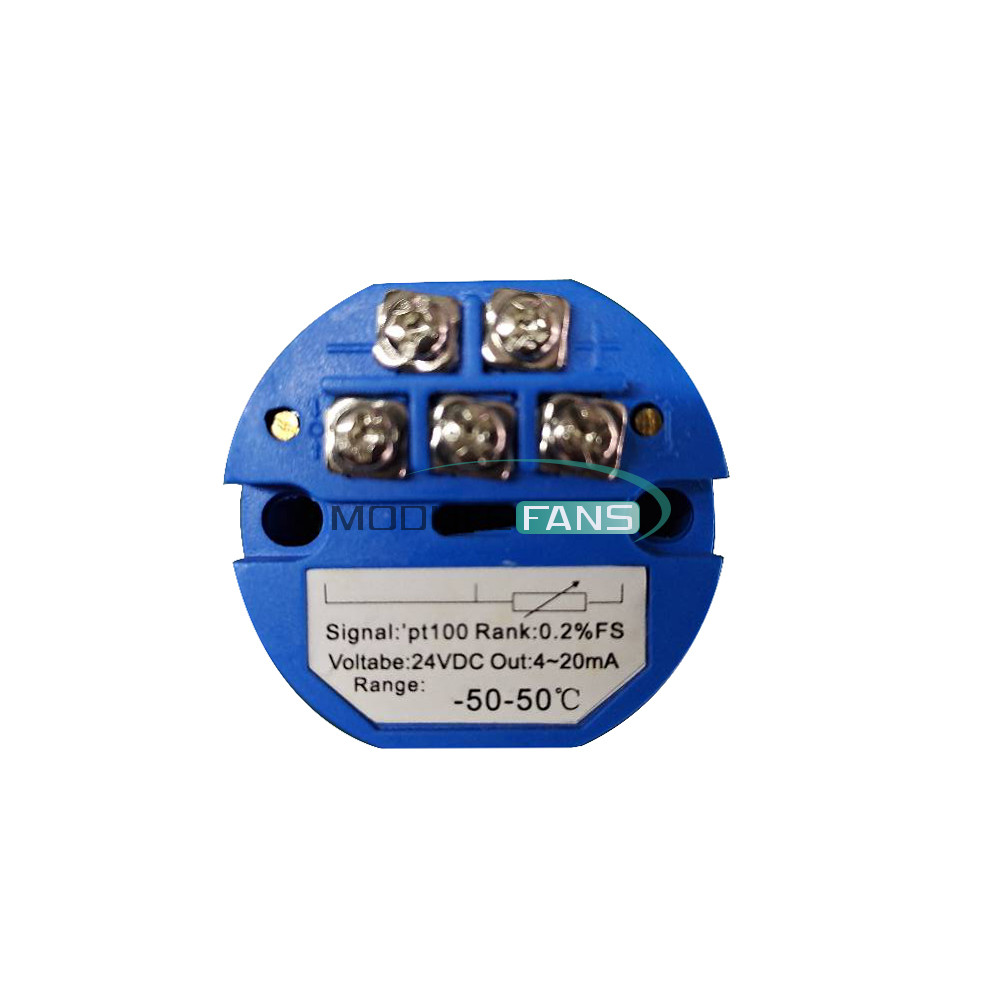 PT100 -50~50/100/150℃ 0~100150/200/250/300/400°C Temperature Sensor Transmitter