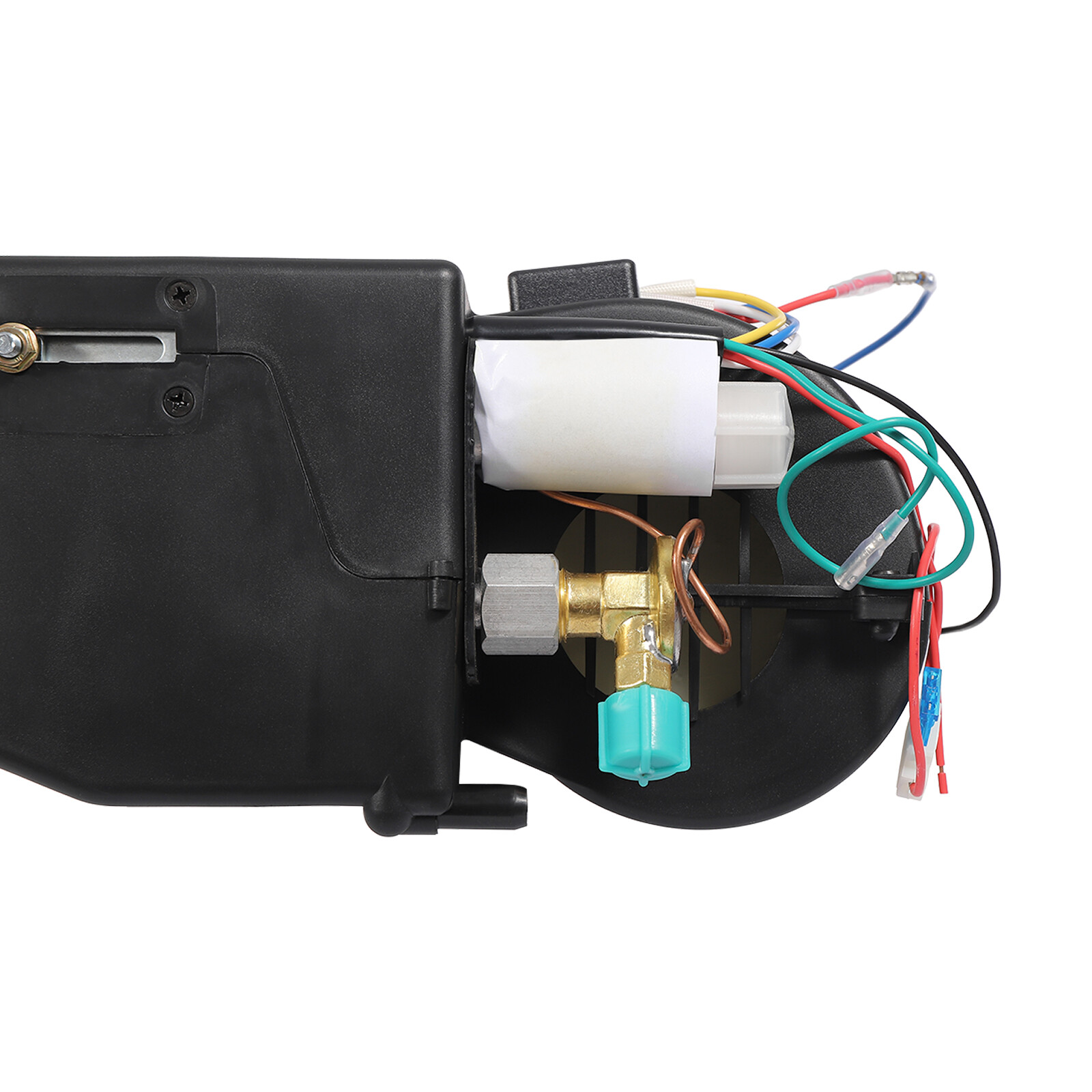 15.75*13.19*5.31in 80W 12V Black ABS Air Conditioning Evaporator W/ Drain Hose