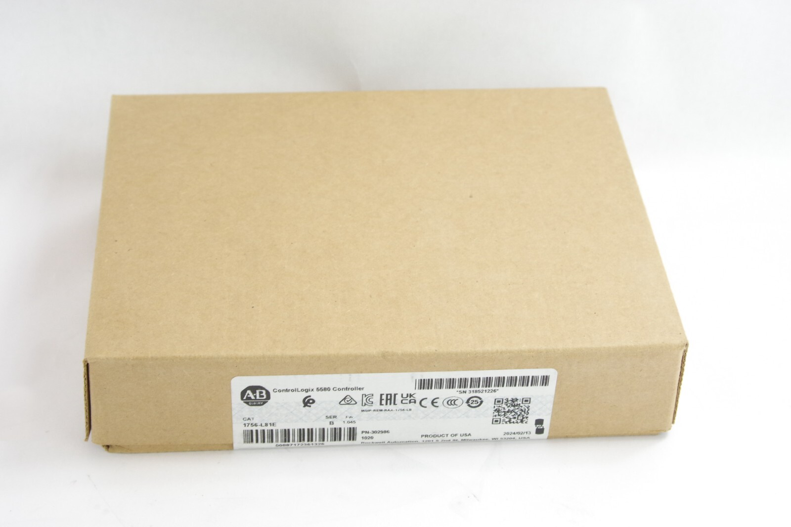 2024 Allen-Bradley 1756-L81E /B ControlLogix Processor – New Suplus (Sealed)