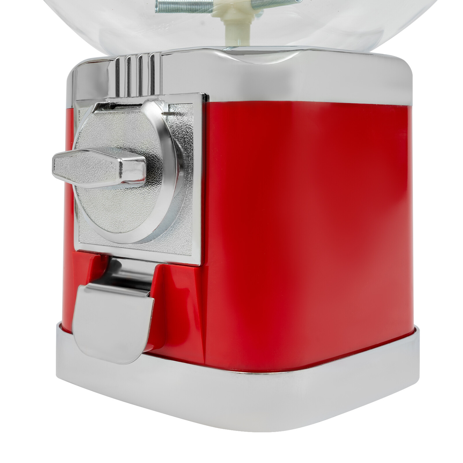 1.26 in Gumball Machine with Coin Bank – Red Vintage Bubble Gum Candy Dispenser