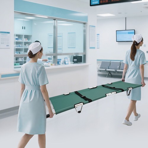 Foldable Stretcher Portable Stretcher for Medical Emergency Medical Stretcher