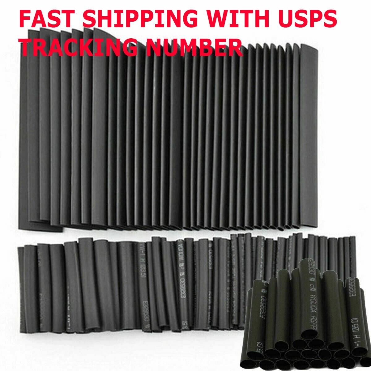127pcs Heat Shrink Tubing Electrical Wire Insulation Cable Connection Sleeve Kit