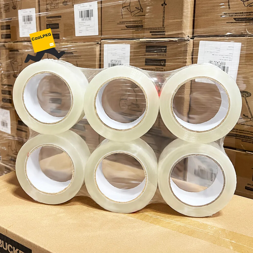Up to 72 Rolls 2″ or 3″ x 110 Yds Carton Sealing Clear Packing Shipping Box Tape