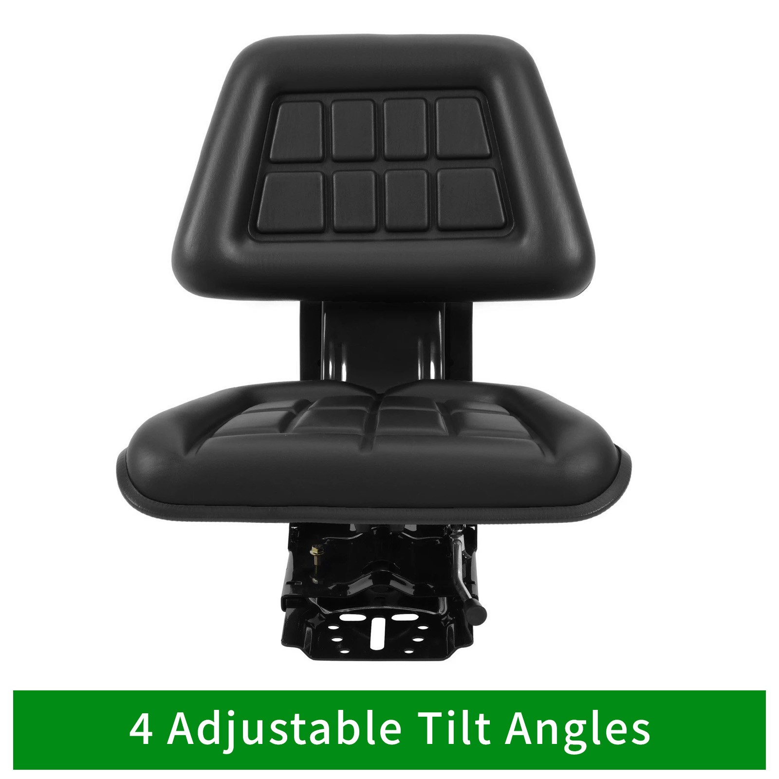 Black Universal Suspension Tractor Seat For John Deere Massey Ferguson Ford